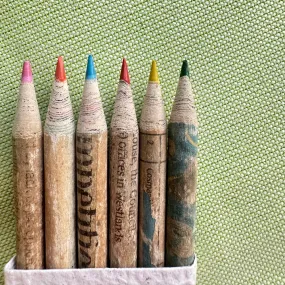 Recycled Newspaper Pencils