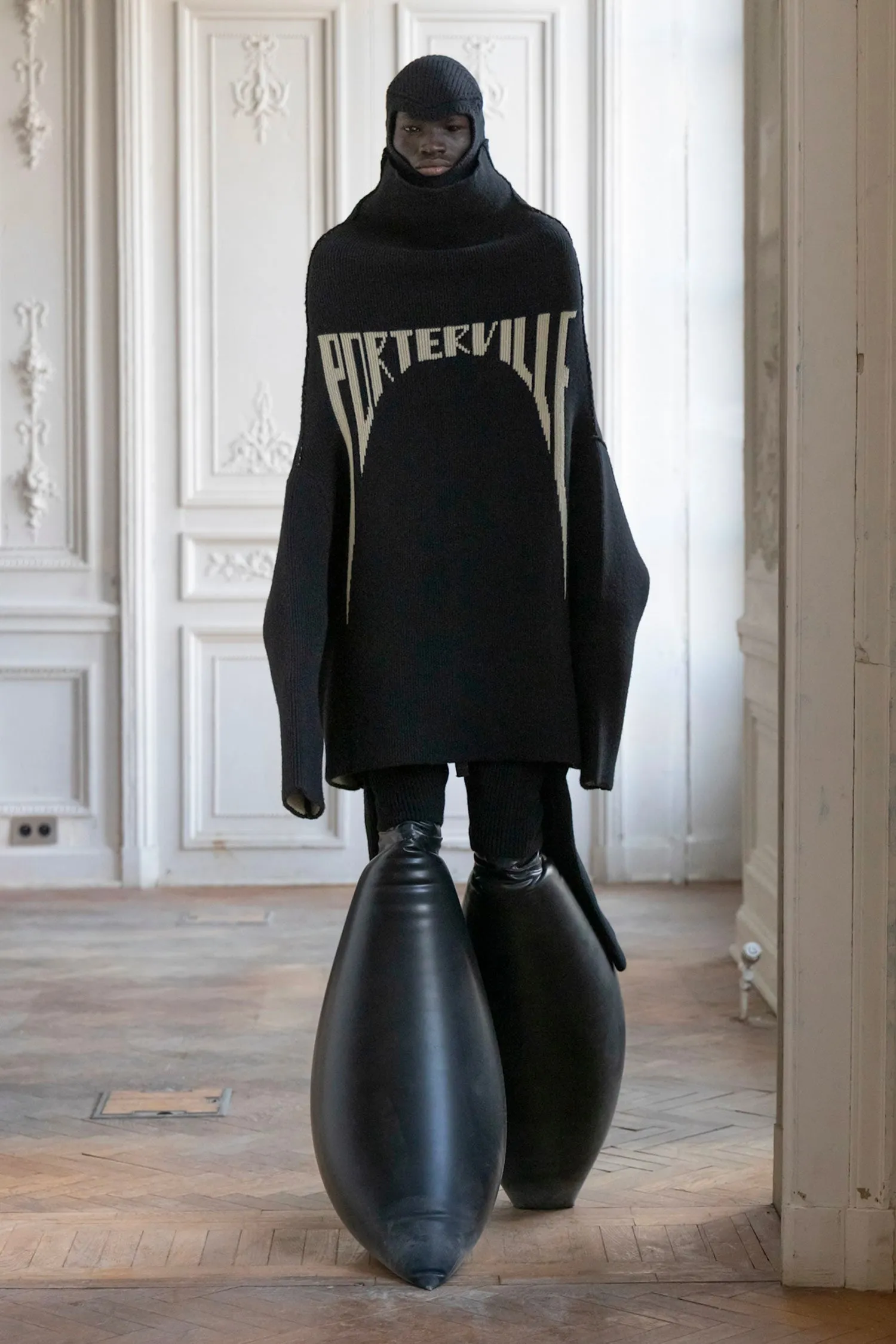 RICK OWENS MAN BLACK KNITWEAR