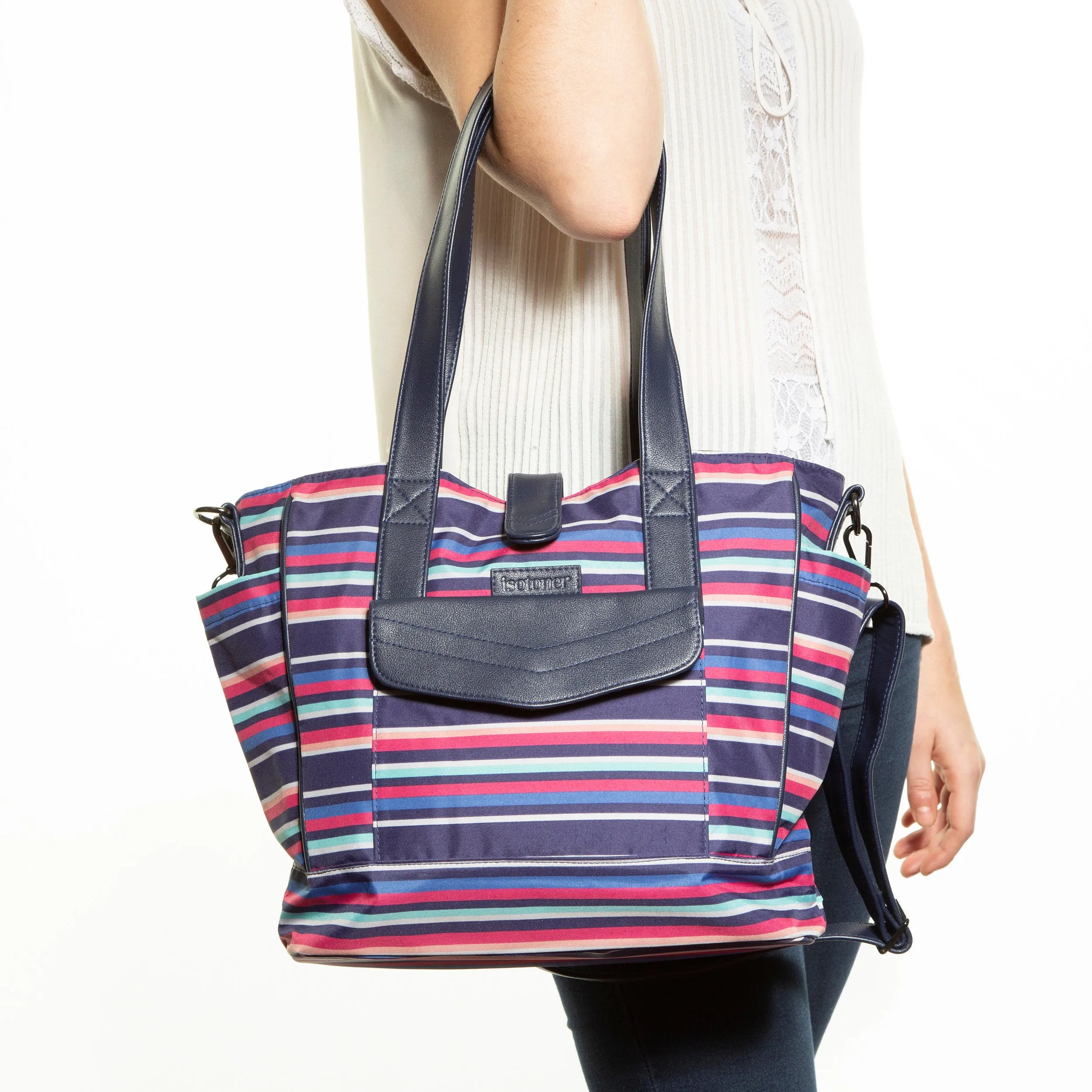 Sac Cabas femme Rayures malo/Marine