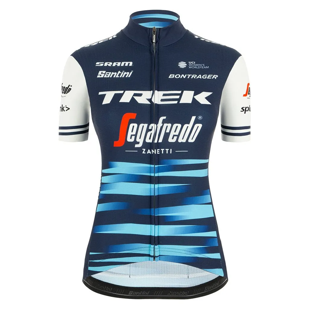 Santini Womens Trek - Segafredo Fan Line Jersey - Light Blue