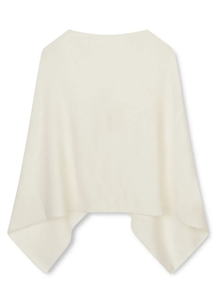 Sibin Linnebjerg Paris poncho - Offwhite