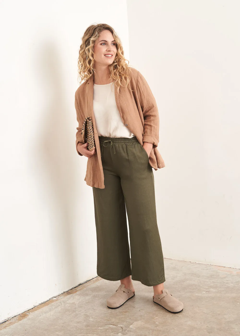 SOPHIE CROPPED WIDE LEG TROUSER