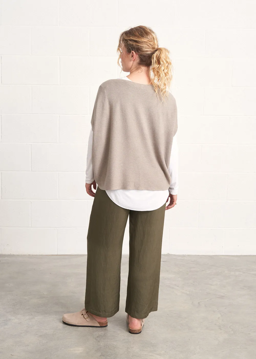 SOPHIE CROPPED WIDE LEG TROUSER