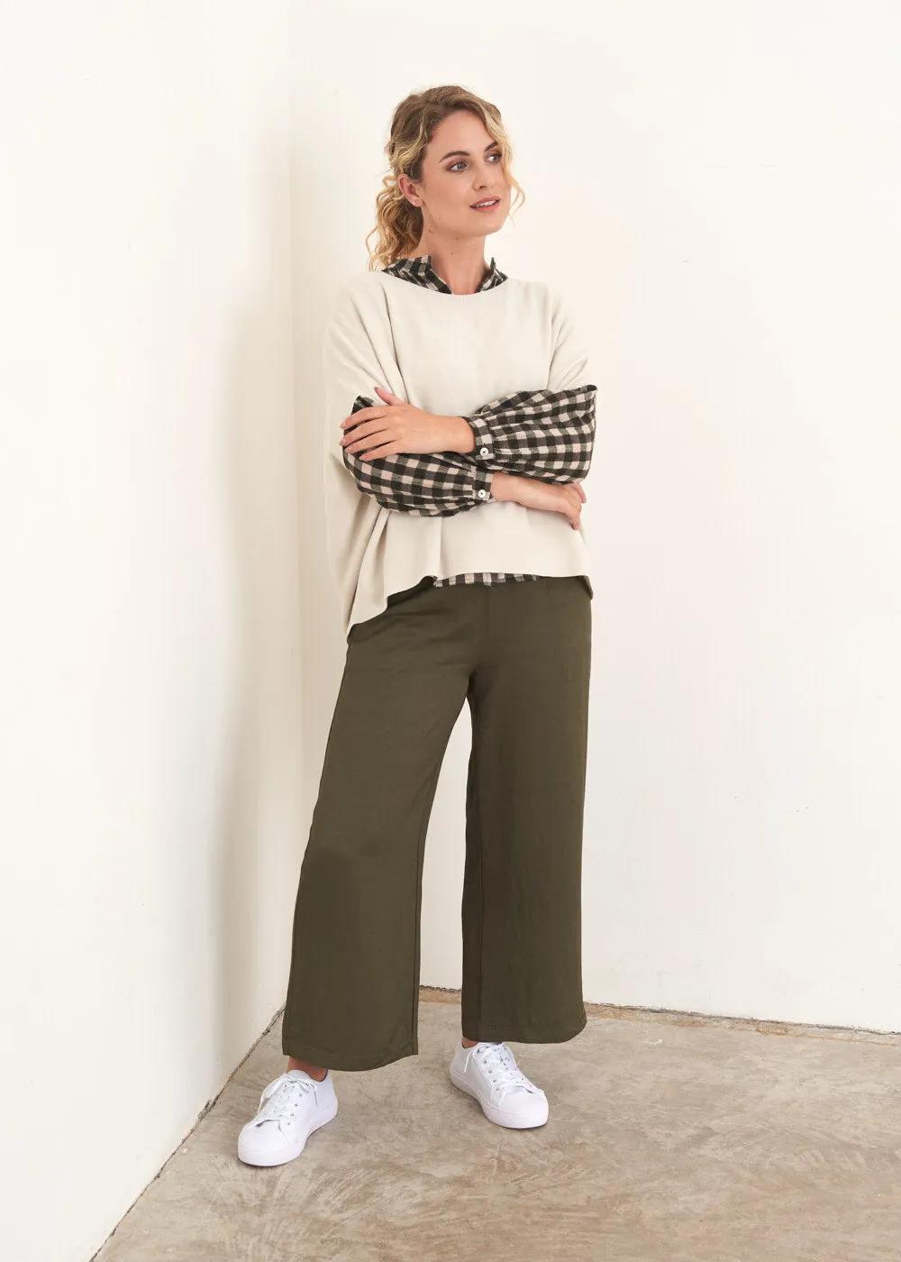 SOPHIE CROPPED WIDE LEG TROUSER