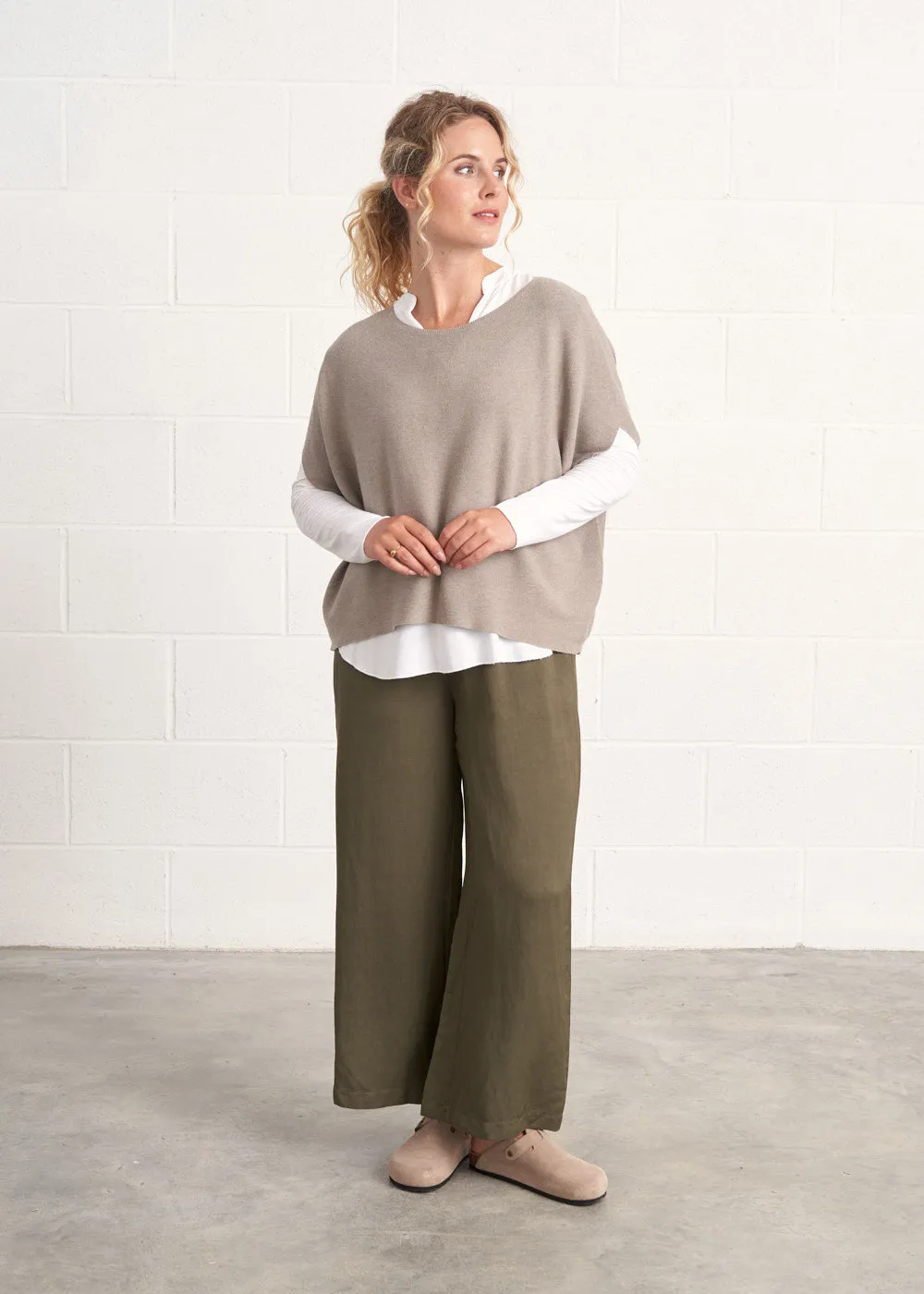 SOPHIE CROPPED WIDE LEG TROUSER