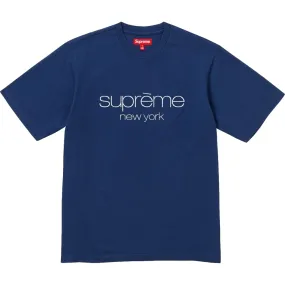 SUPREME CLASSIC LOGO SS TOP-NAVY