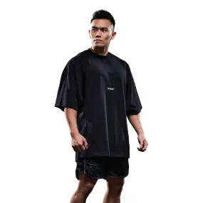 TEAMJOINED JOINED RAGLAN EXTRA OVERSIZED CREW-BLACK