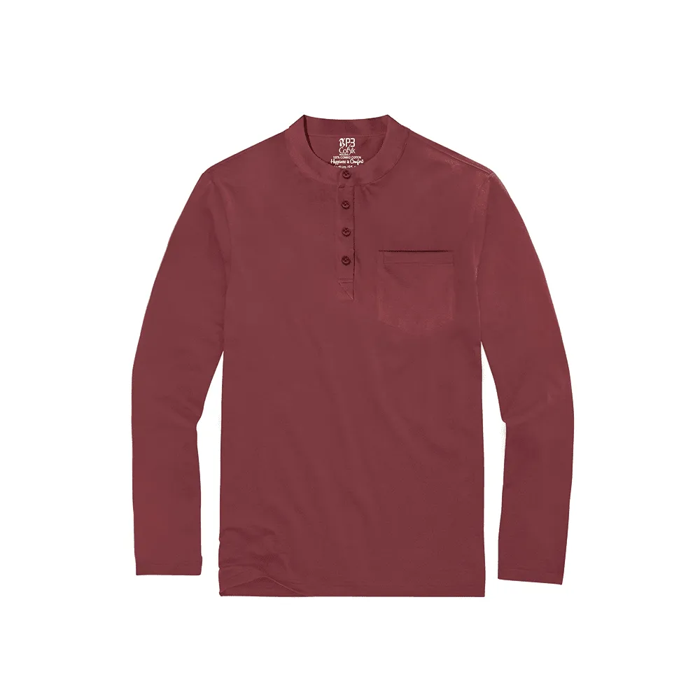 The Consolatio Mandarin Cuffed Henley