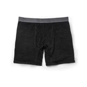 The Merino Boxer in Heather Black