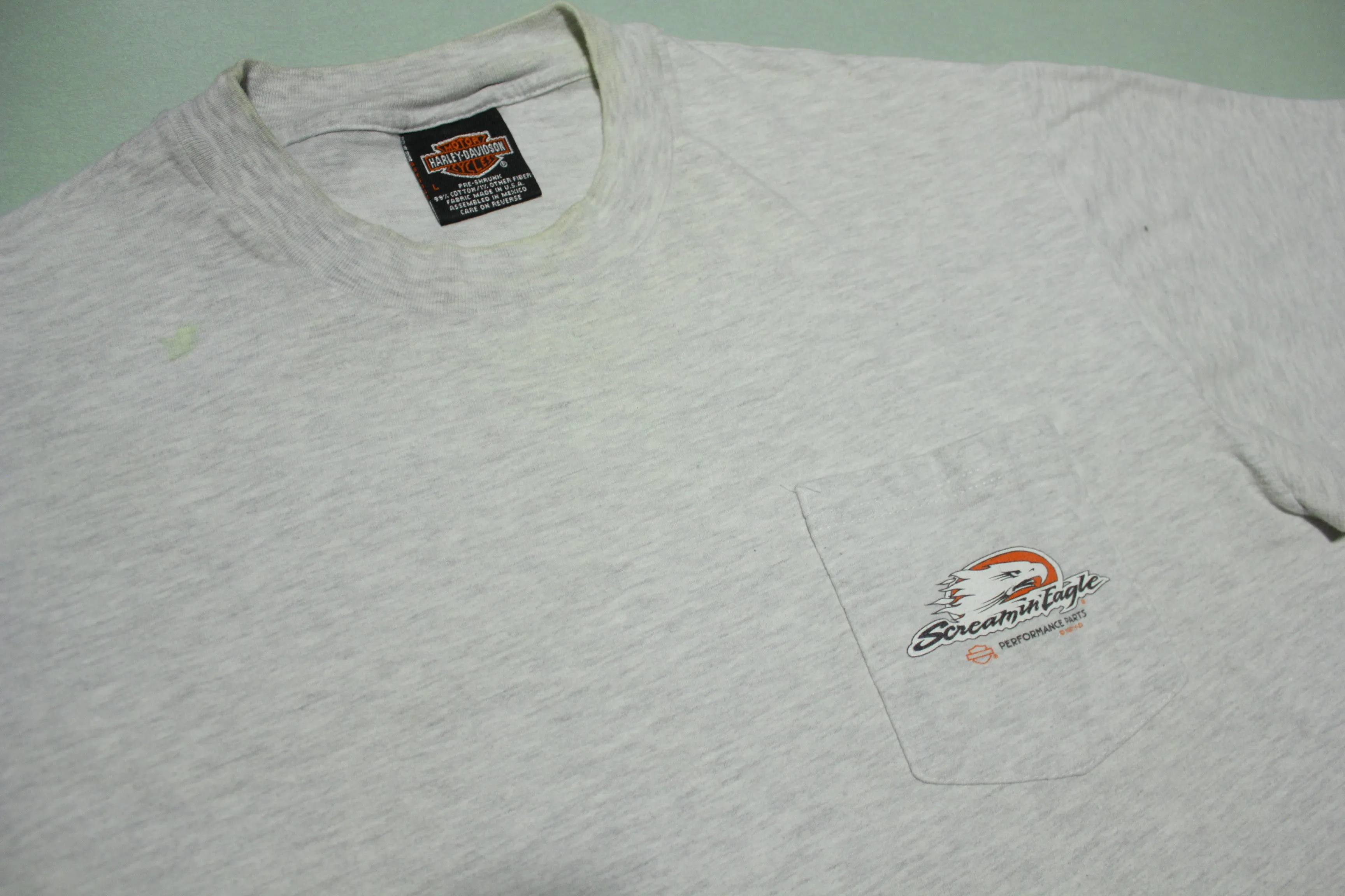 Tilley Harley Davidson Vintage 1997 90's Pocket T-Shirt