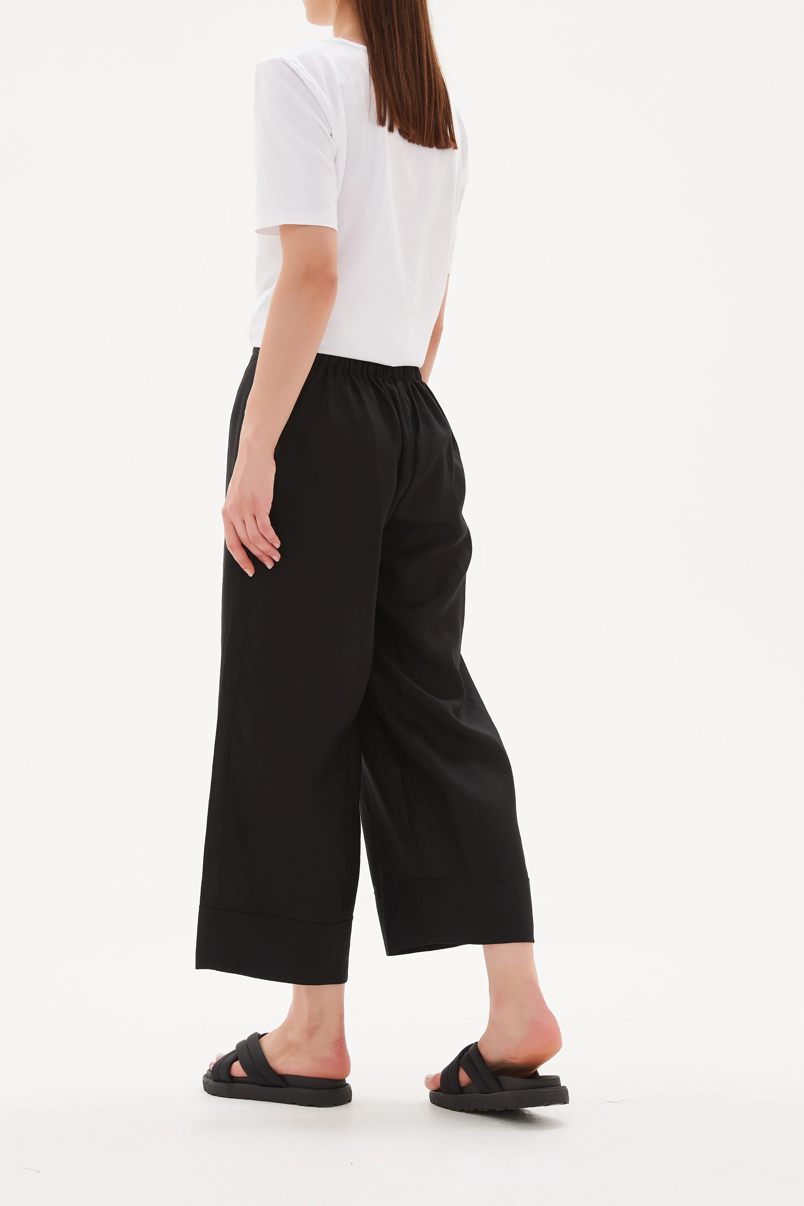 Tirelli - Classic Linen Pant - Black