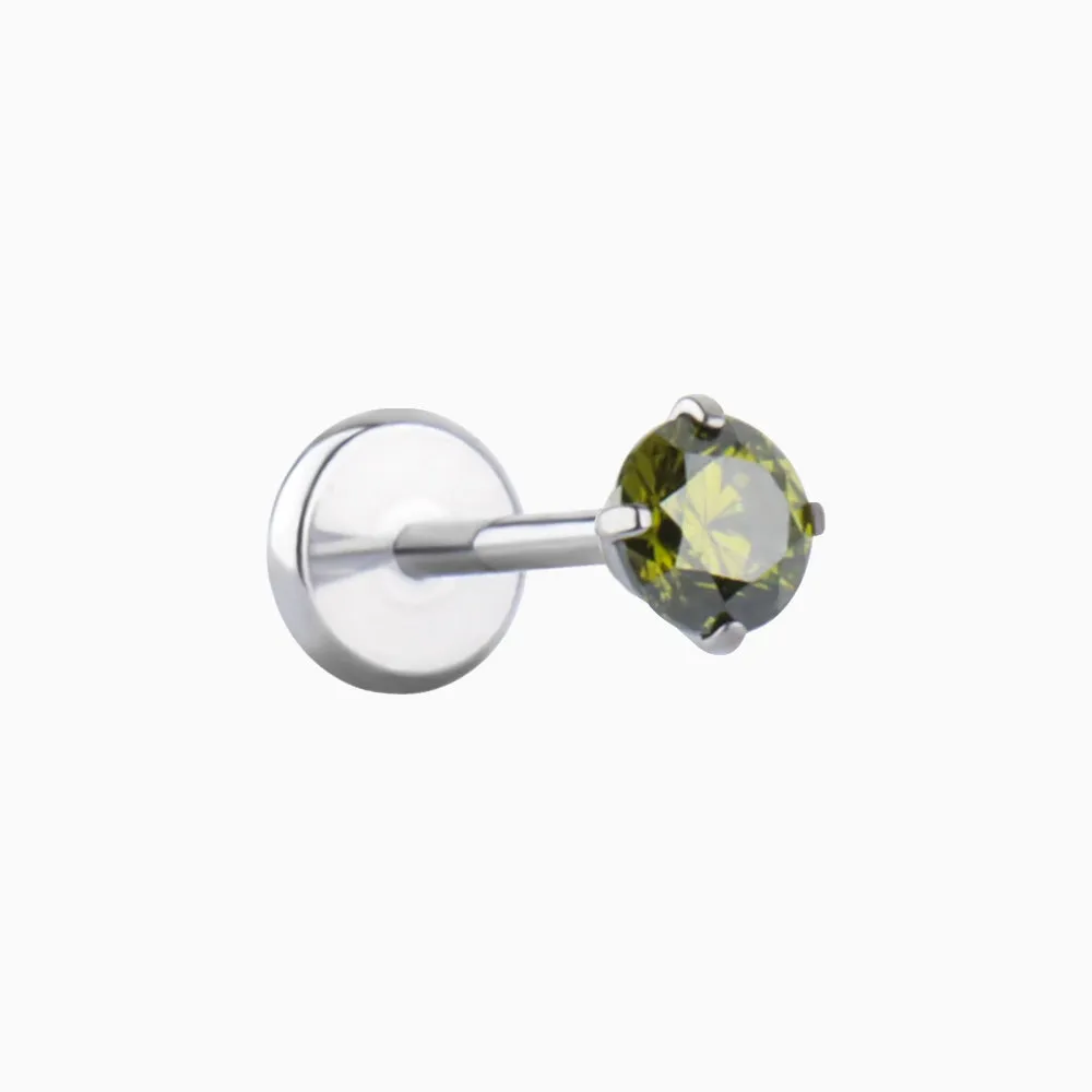 Titanium Gemstones Stud