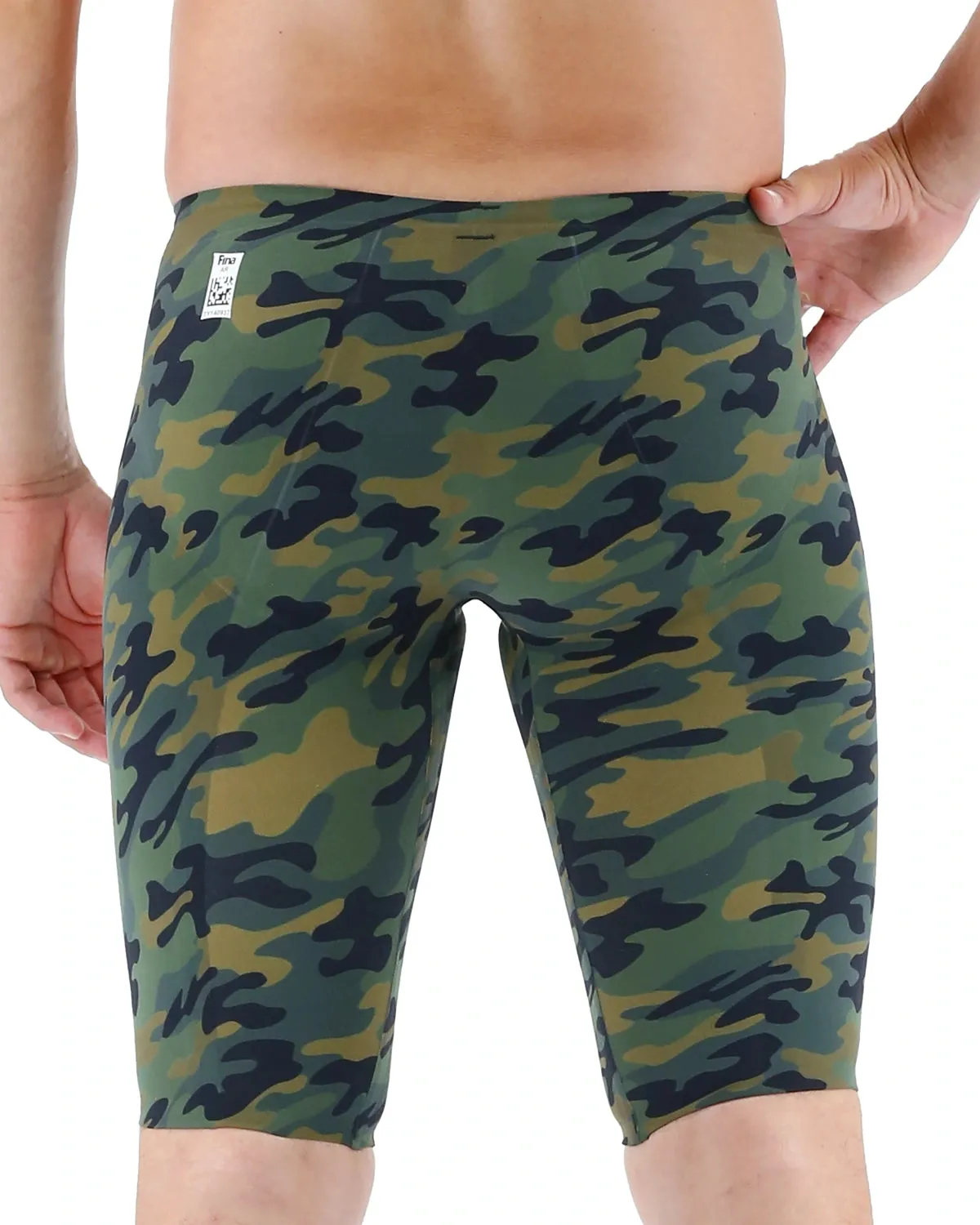 TYR Men's Venzo Camo Jammer Swimsuit | Olive Green