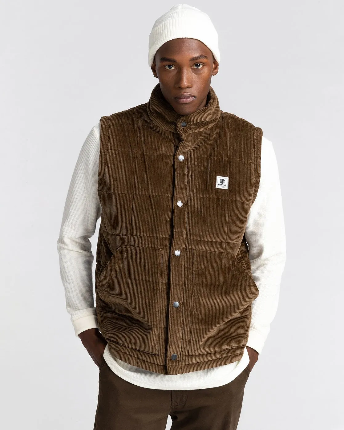 VESTE ELEMENT WOODLAND CORDUROY SANS MANCHES DPERLANTE