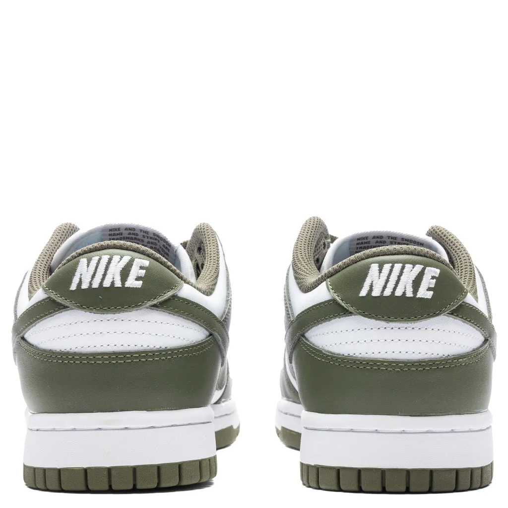 Women's Dunk Low - White/Medium Olive