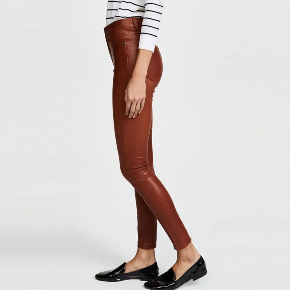 Women's Leather Jeans - Naomi