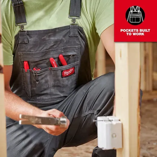 Work Bib Overalls - Milwaukee FREEFLEX Unlined Bib Overalls, M850