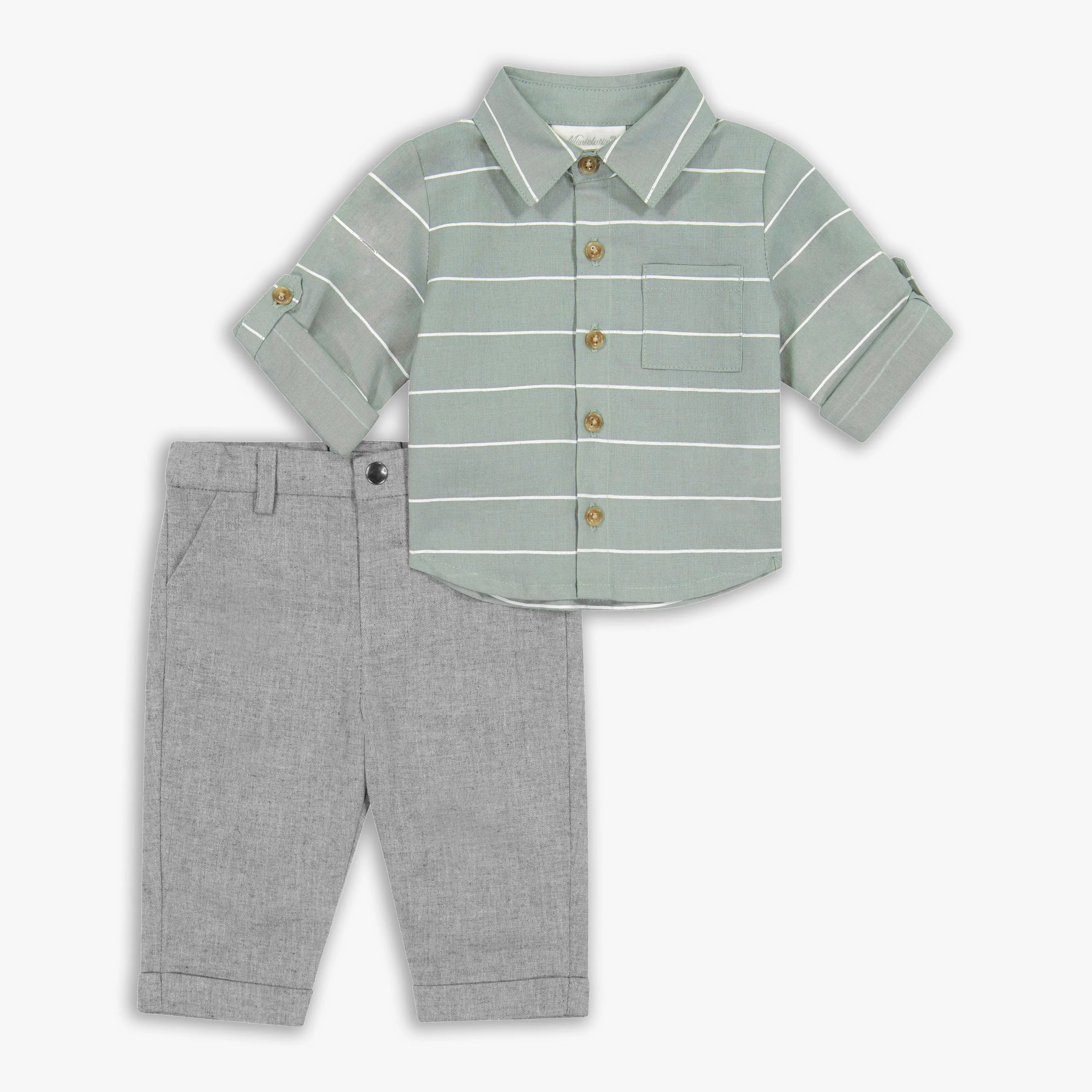 Woven Shirt & Pant Set