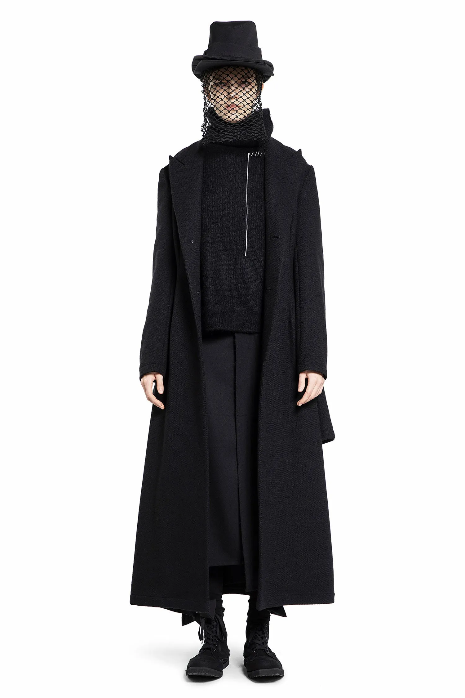 YOHJI YAMAMOTO WOMAN BLACK KNITWEAR