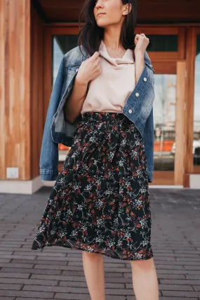 Zoe Floral Print Skirt